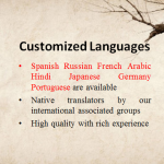 Customized Language Translation